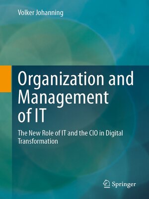 cover image of Organization and Management of IT